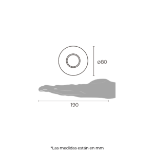 Luminario downlight LED dirigible redondo para empotrar en techo TL