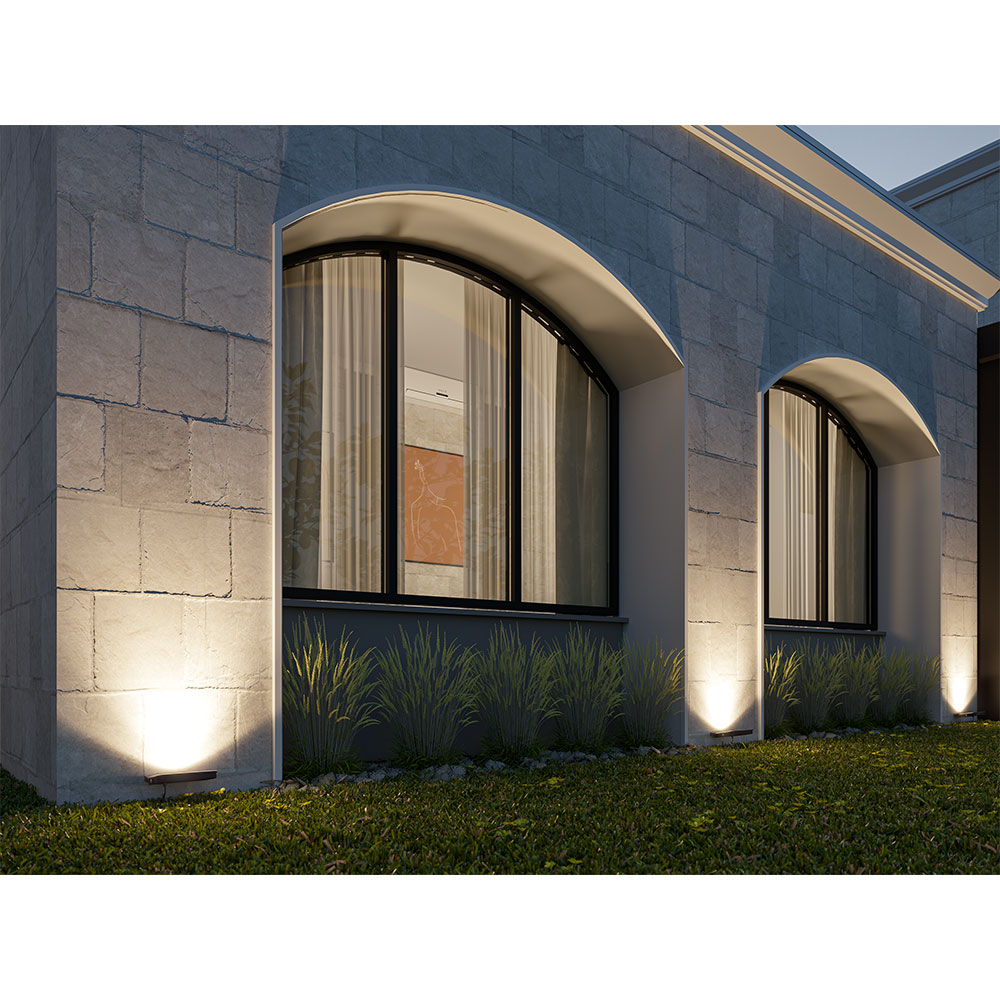 Luminario LED tipo reflector de uso exterior para sobreponer en piso RL