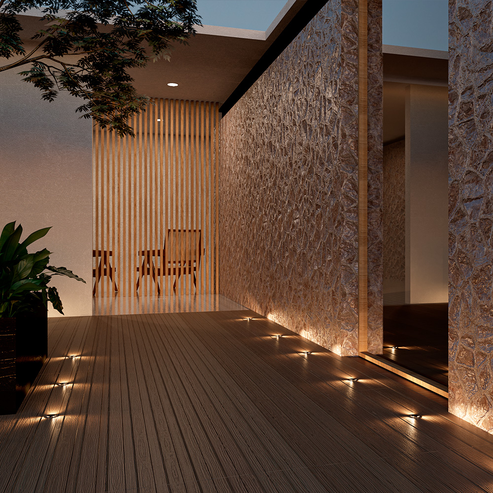 Luminario LED para empotrar en piso PL2303.S Illux Illux Diseña Tu